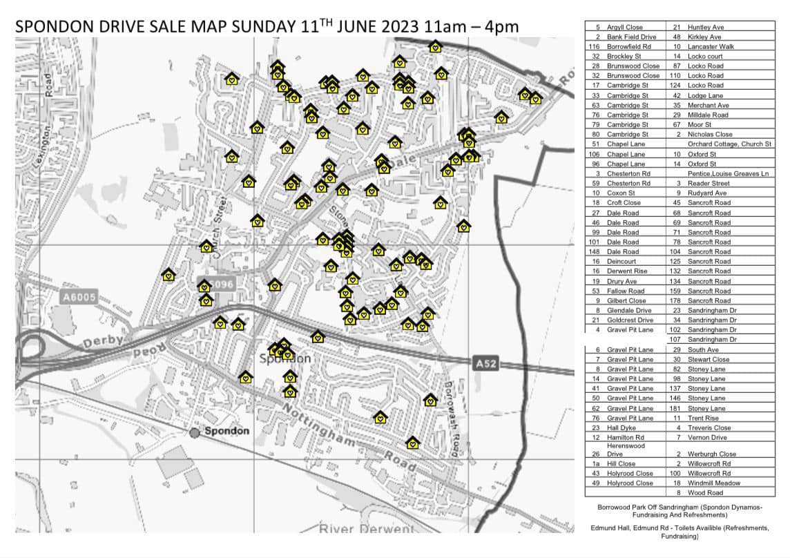 Spondon Drive Sale Map 2023