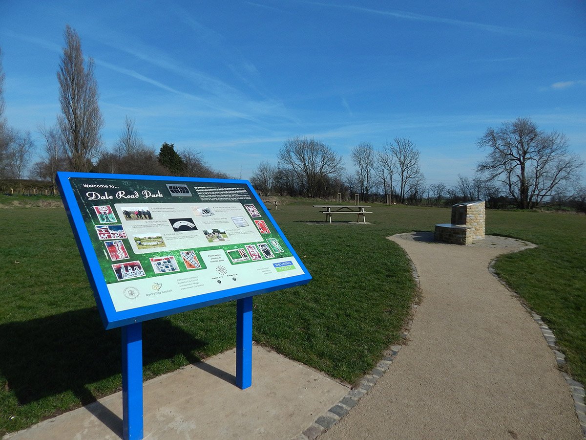 Photograph of Dale Road Park information board