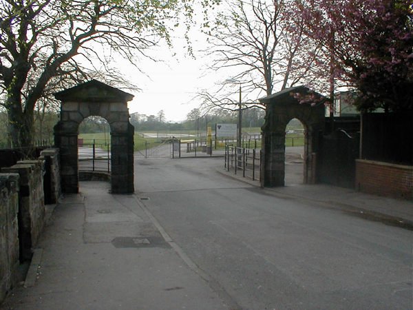 Photograph of Former Field House gates, Park Road